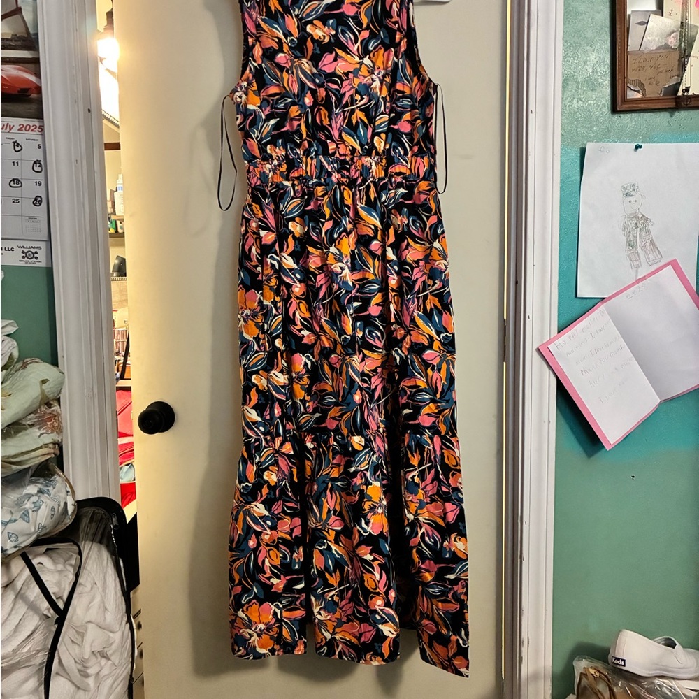 New French Connection Multi Twist Front VNeck Side Zipper & Pockets 100% Cotton - Picture 9 of 11